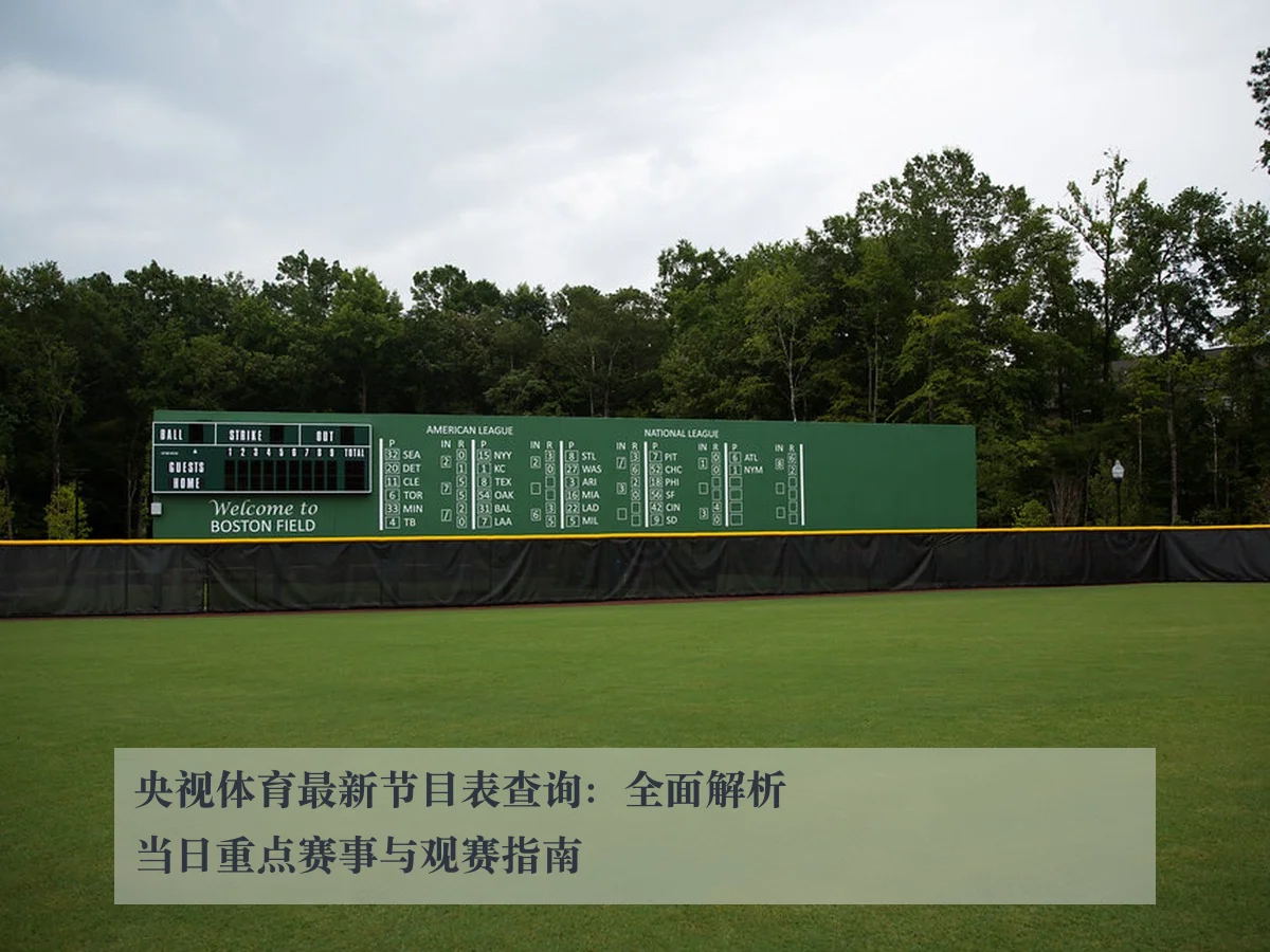 央视体育最新节目表查询:全面解析当日重点赛事与观赛指南